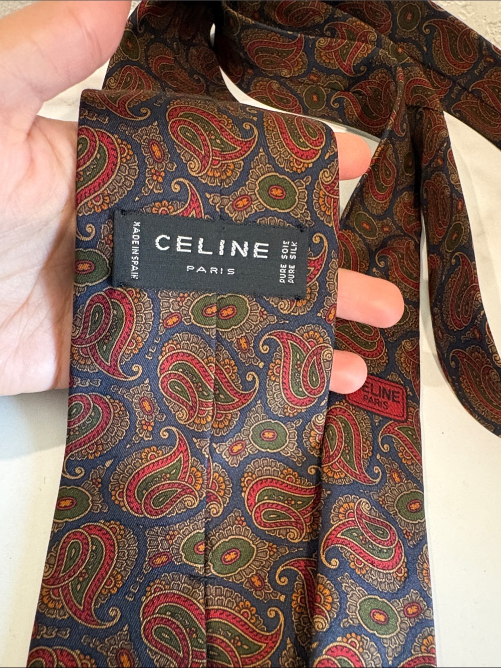 Celine, Loewe, Chanel, Dunhil Men's Silk Tie - Multi-Color Set 5pcs - Picture 3 of 14